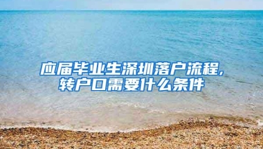 应届毕业生深圳落户流程,转户口需要什么条件