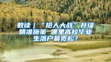 数读｜“抢人大战”升级精准施策 哪里高校毕业生落户最宽松？