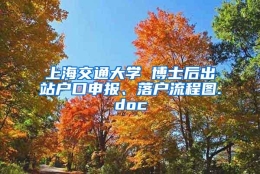 上海交通大学 博士后出站户口申报、落户流程图.doc