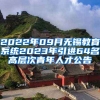 2022年09月无锡教育系统2023年引进64名高层次青年人才公告