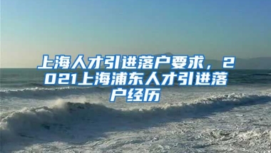 上海人才引进落户要求，2021上海浦东人才引进落户经历