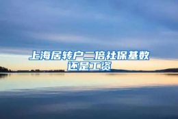 上海居转户二倍社保基数还是工资