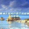 黄浦区居转户各个流程审核时间