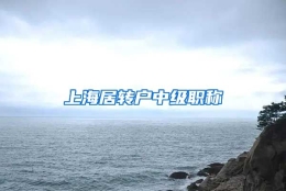 上海居转户中级职称