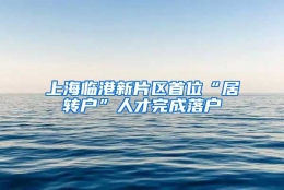 上海临港新片区首位“居转户”人才完成落户