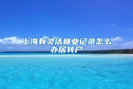 上海有灵活就业记录怎么办居转户