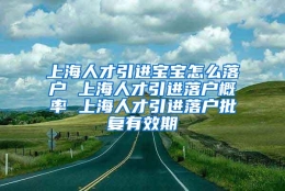 上海人才引进宝宝怎么落户 上海人才引进落户概率 上海人才引进落户批复有效期