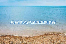 应届生入户深圳流程详解