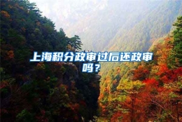 上海积分政审过后还政审吗？