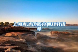 上海青浦区积分通知书指导