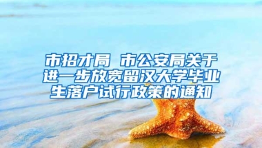 市招才局 市公安局关于进一步放宽留汉大学毕业生落户试行政策的通知