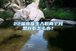 22届应届生入职两个月想辞职怎么办？