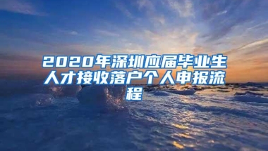 2020年深圳应届毕业生人才接收落户个人申报流程