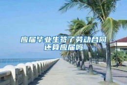 应届毕业生签了劳动合同还算应届吗