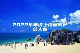 2022年申请上海居转户总人数