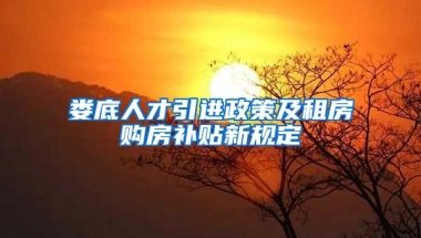 娄底人才引进政策及租房购房补贴新规定