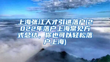 上海张江人才引进落户(2022年落户上海常见方式总结，你也可以轻松落户上海)