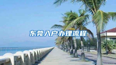 东莞入户办理流程