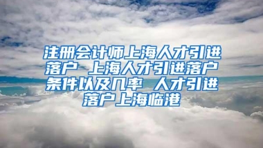 注册会计师上海人才引进落户 上海人才引进落户条件以及几率 人才引进落户上海临港