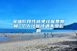 深圳阶段性减免社保费期间 个人社保待遇不受影响