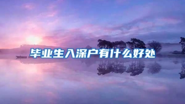 毕业生入深户有什么好处