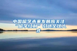 中国留学未来发展应关注“留学红利”引进全球人才