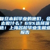 复旦本科毕业的他们，会去做什么？69%选择深造！上海名校毕业生就业报告→