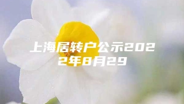 上海居转户公示2022年8月29