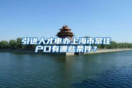 引进人才申办上海市常住户口有哪些条件？