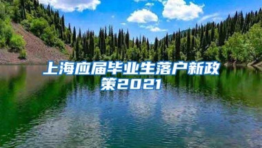 上海应届毕业生落户新政策2021