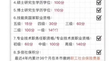 上海上学积分120分细则；上海120积分怎么积累