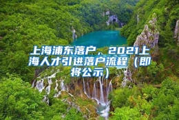 上海浦东落户，2021上海人才引进落户流程（即将公示）