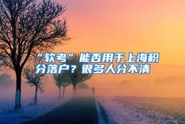 “软考”能否用于上海积分落户？很多人分不清