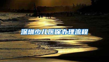 深圳少儿医保办理流程