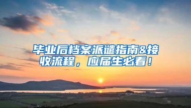 毕业后档案派谴指南&接收流程，应届生必看！