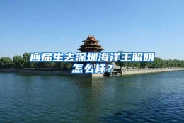 应届生去深圳海洋王照明怎么样？