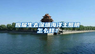 应届生去深圳海洋王照明怎么样？