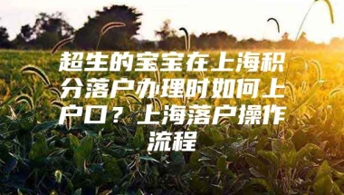 超生的宝宝在上海积分落户办理时如何上户口？上海落户操作流程