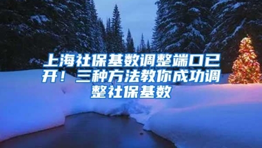 上海社保基数调整端口已开！三种方法教你成功调整社保基数