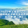 2022年上海落户72分细则高校及研究生培养单位名单(第二类)1