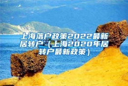 上海落户政策2022最新居转户（上海2020年居转户最新政策）