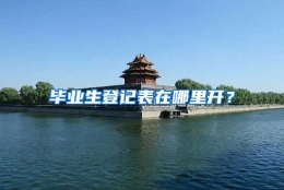 毕业生登记表在哪里开？