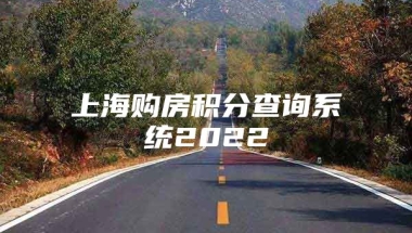 上海购房积分查询系统2022