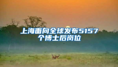 上海面向全球发布5157个博士后岗位