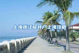 上海张江居转户上海攻略