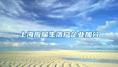 上海应届生落户企业加分