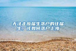 无法走应届生落户的往届生，该如何落户上海