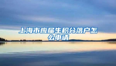 上海市应届生积分落户怎么申请