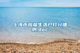 上海市应届生落户打分细则.doc