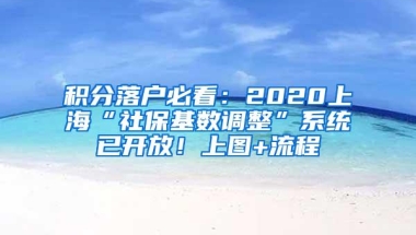 积分落户必看：2020上海“社保基数调整”系统已开放！上图+流程